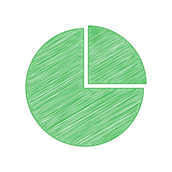 Sinal Gráfico Negócios Ícone Bolha Verde Com Contorno Sólido Fundo —  Vetores de Stock