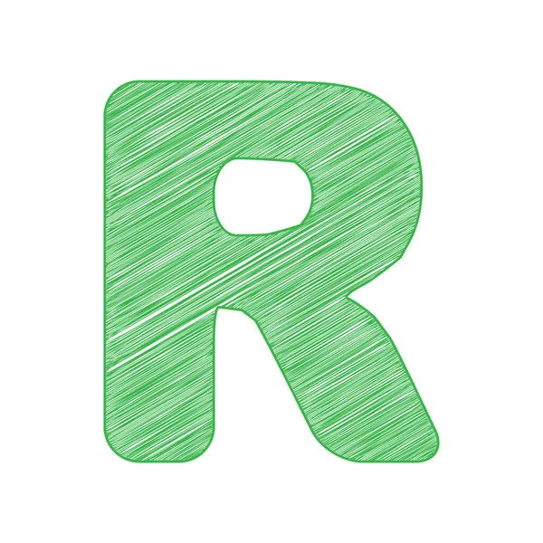 Green Letter R
