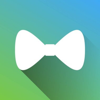 Papyon ikonu. Gri renkli beyaz simge, yeşilden maviye sınırsız gölge bırakıyor.