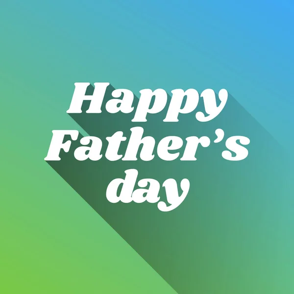 Boldog Apák Napját Szlogen Fehér Ikon Szürke Csepp Határtalan Árnyék — Stock Vector