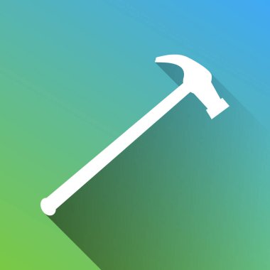 Basit Simge 'yi gördüm. Gri renkli beyaz simge, yeşilden maviye sınırsız gölge bırakıyor.