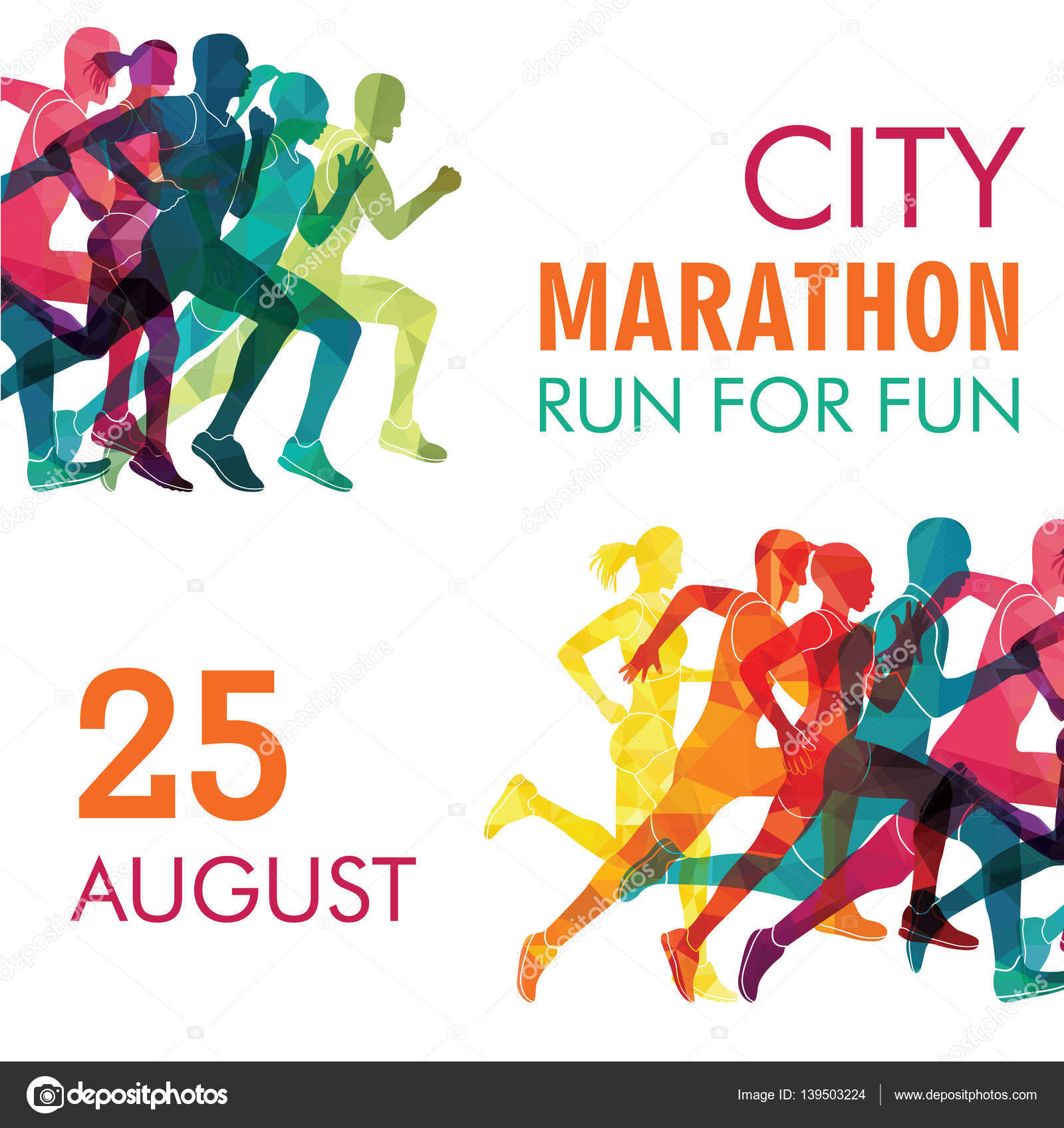 Group Of Running People Stock Vector C Camillacasablanca 139503224