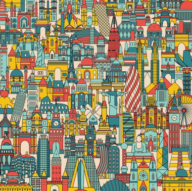 Seyahat arka plan vektör çizim 