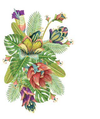 Çiçek arkaplan vektörü illüstrasyonu 