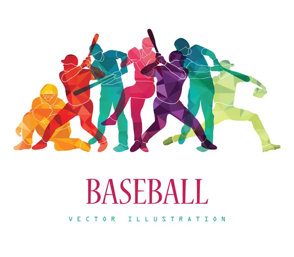 Baseball Fundo Vetor Ilustração —  Vetores de Stock