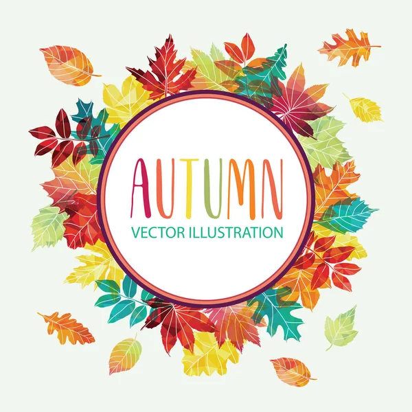 Autumn Leaves Background Vector Illustration Royalty Free Stock Vectors