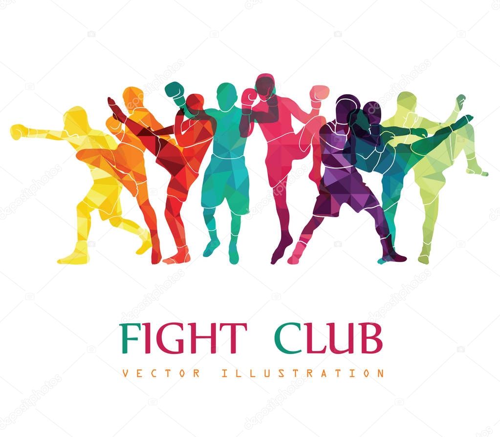 Fight club vector illustration