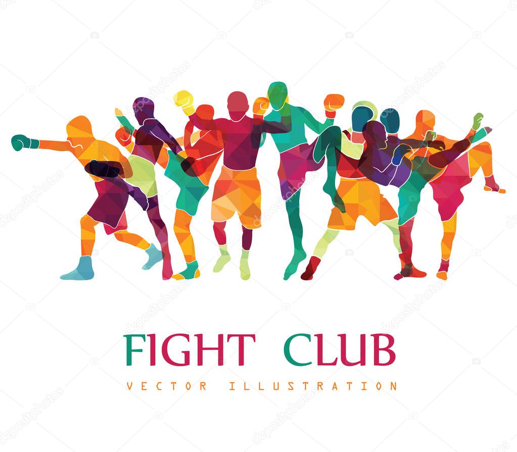 Fight club vector illustration