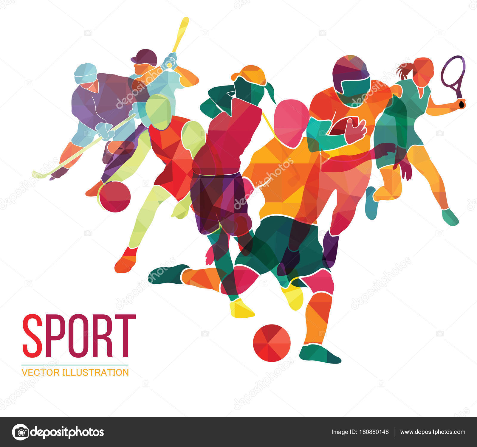 Sport Background Vector Illustration Stock Vector Image by  ©CamillaCasablanca #180880148