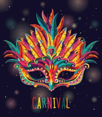 Karnaval maskesi çizimi 