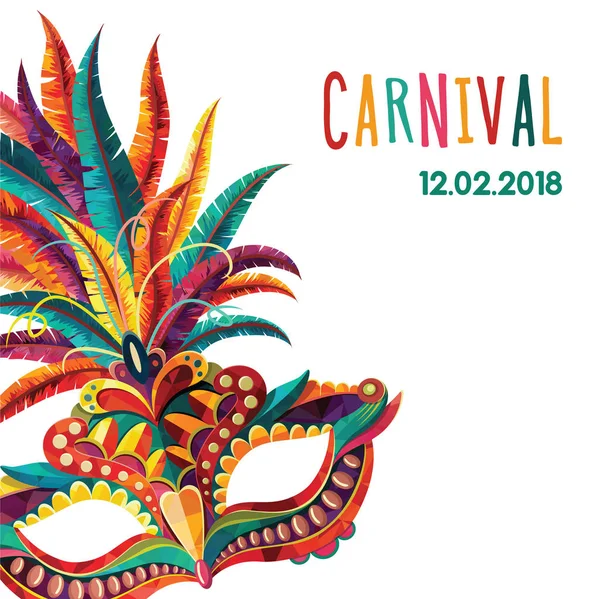 Illustration Vectorielle Fond Carnaval — Image vectorielle