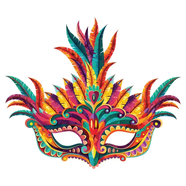 Illustration Vectorielle Masque Carnaval — Image vectorielle