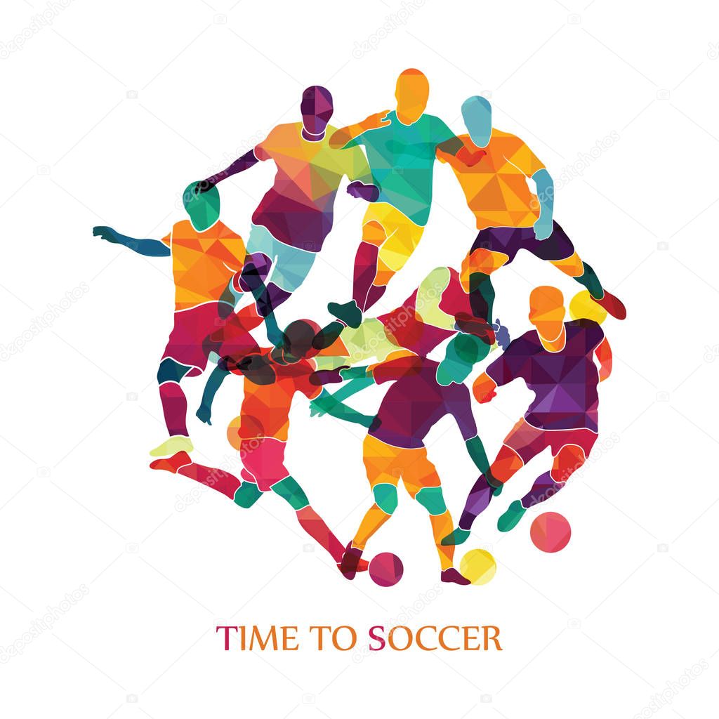 soccer background vector illustration  