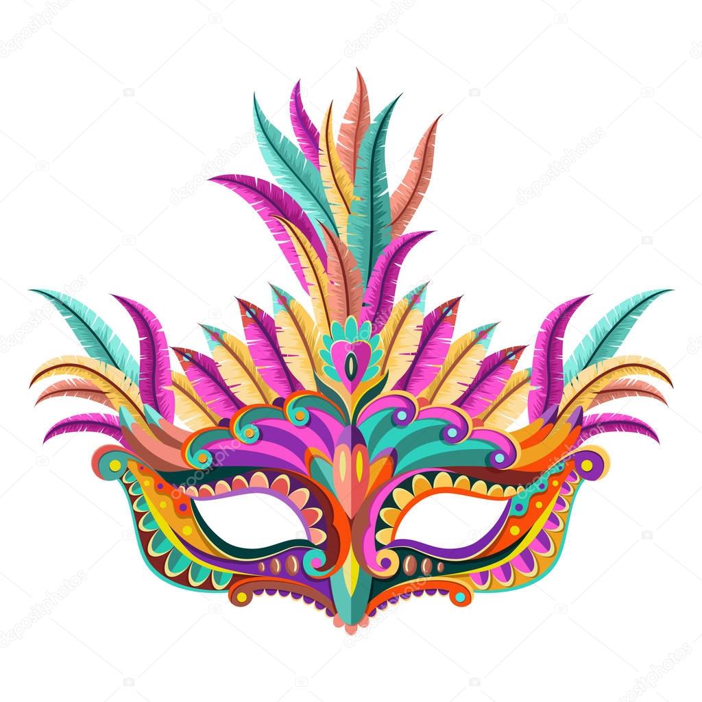 Carnival mask vector illustration 