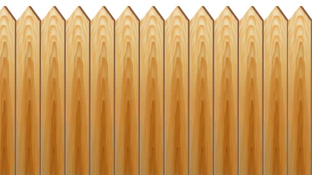 木製のフェンスの建設. — ストック動画