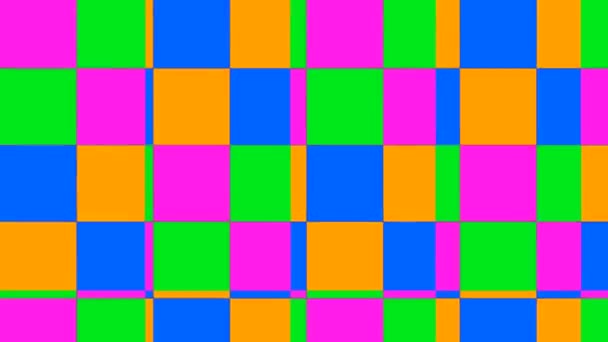 The animated background of colored squares. — Stock Video