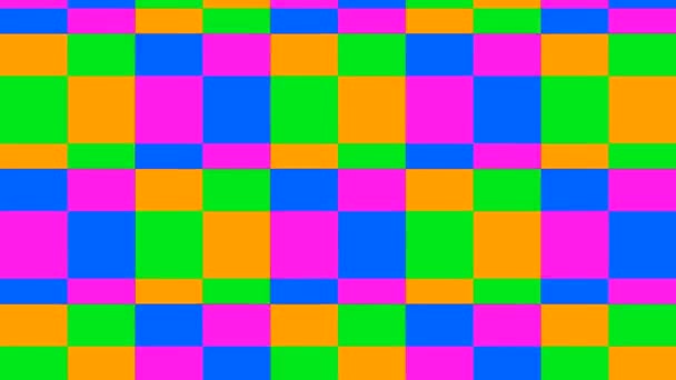 Le fond animé des carrés colorés .