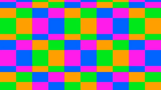 The animated background of colored squares. — Stock Video