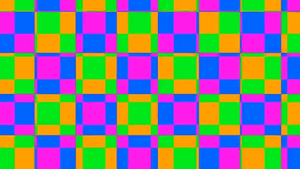 Le fond animé des carrés colorés .