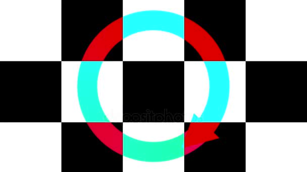 旋转的圆圈 — 图库视频影像