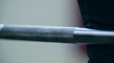 Sinematik yoğun atlet olimpik halter yavaş mo