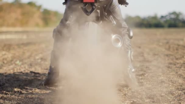 Motocross hjulet snurra super Slowmotion — Stockvideo