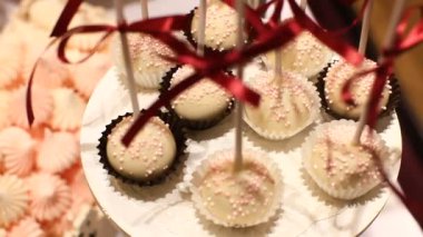 kek. Şeker çubuğu düğün, şeker büfe.