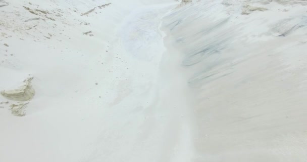 Volando sobre dunas de arena, Aérea , — Vídeos de Stock