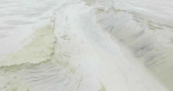 Voando sobre dunas de areia, aéreo , — Vídeo de Stock