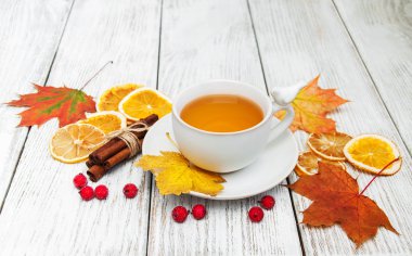 sıcak çay ile baharat