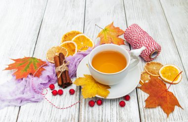 sıcak çay ile baharat