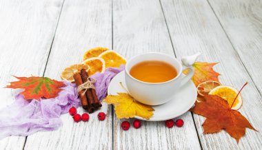 sıcak çay ile baharat