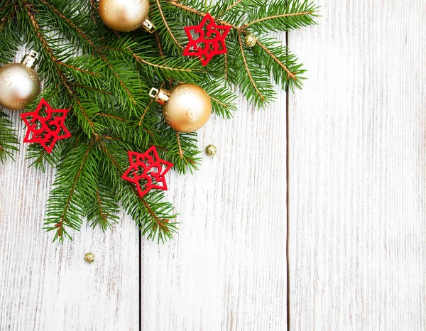 Abeto de Navidad con decoración — Foto de Stock