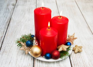 Dekoratif Noel kompozisyon