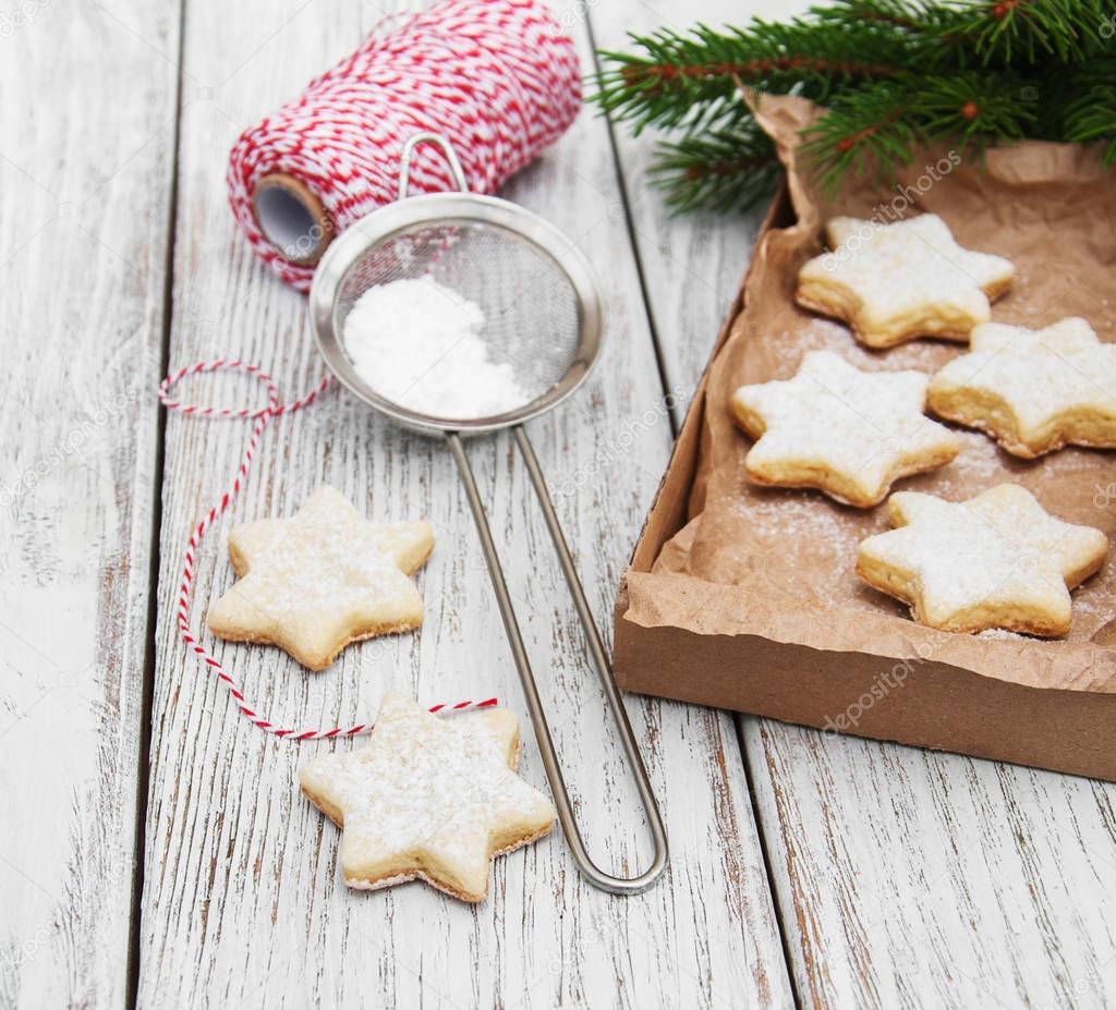 Christmas cookies and decorations