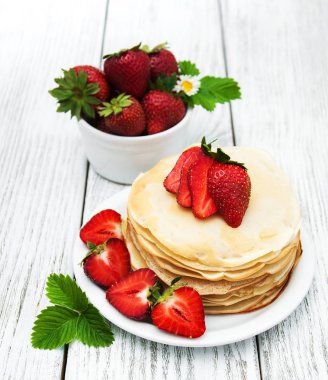 çilek ile Pancakes