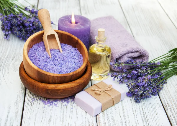 Lavender produk spa — Stok Foto