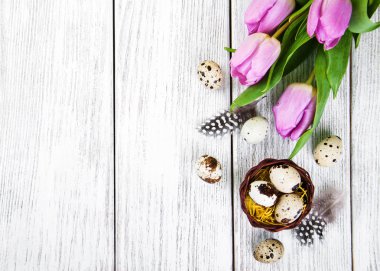 Yumurtalı paskalya arkaplanı