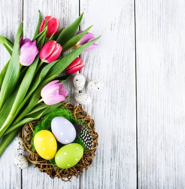 Yumurtalı paskalya arkaplanı