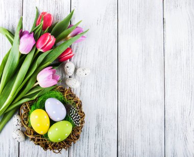 Yumurtalı paskalya arkaplanı