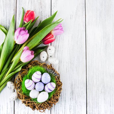 Yumurtalı paskalya arkaplanı
