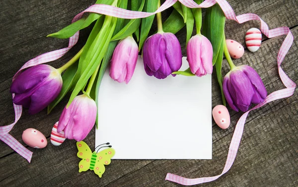 Tarjeta de felicitación de Pascua — Foto de Stock