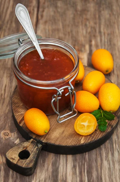 Deliziosa marmellata di kumquat — Foto Stock