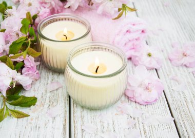 Sakura çiçeği ile Spa Ürünleri