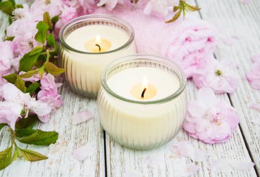 Sakura çiçeği ile Spa Ürünleri