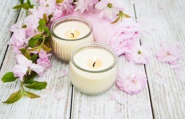 Sakura çiçeği ile Spa Ürünleri