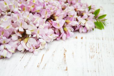 Bir masaya akasya çiçek