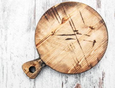 boş eski kesme tahtası