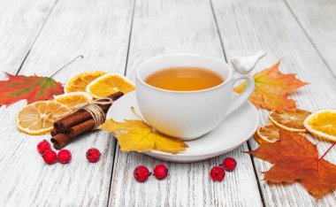 sıcak çay ile baharat