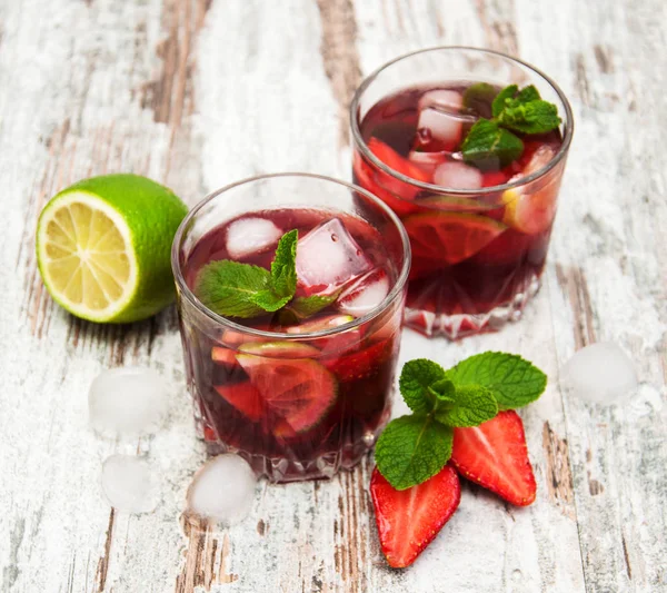 Limonada con zarzamoras — Foto de Stock